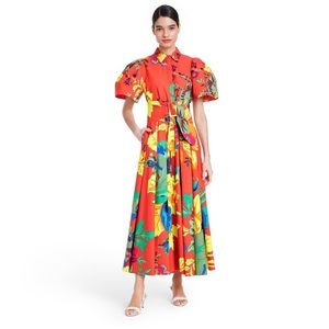 Floral Puff Sleeve Shirtdress - Christopher John R
